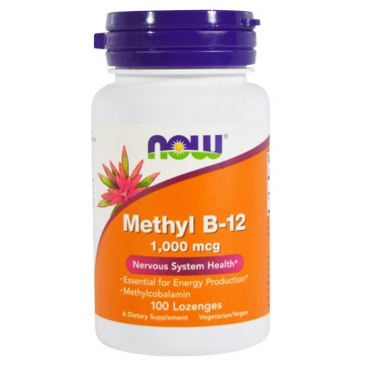 Витамины NOW  Methyl B12 1000 мг 100 капсул