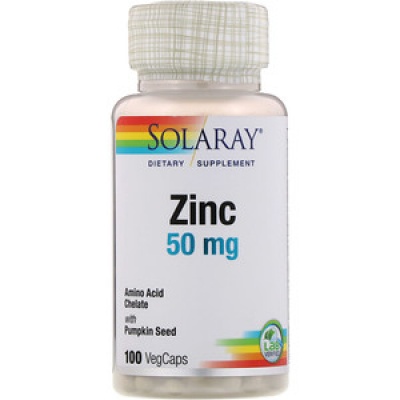 Витамины Solaray Zinc 50 mg 100 капсул