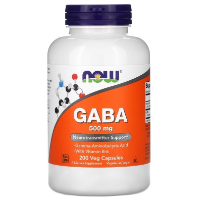 Аминокислота NOW Foods Gaba+B6 200 капсул